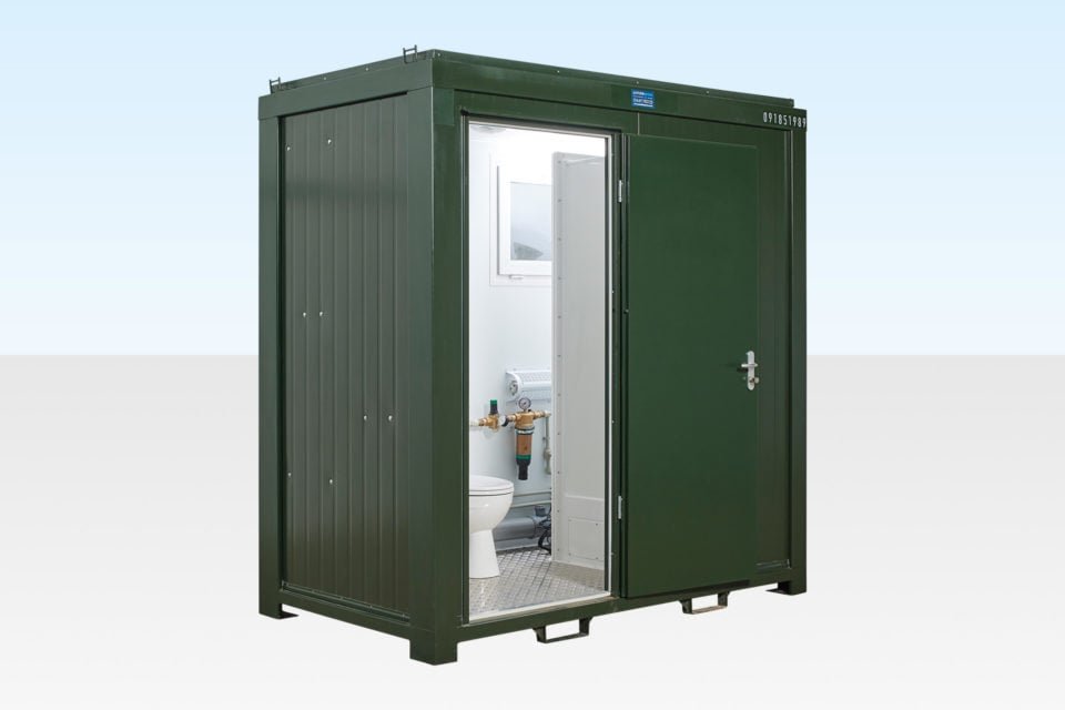2.4m x 1.4m Mains Toilet/Shower